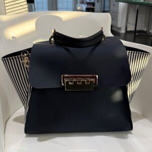 Zac Posen Navy Blue Handbag